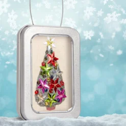 Christmas Decoration, Christmas Tree In A Little Tin, Hanging Decoration