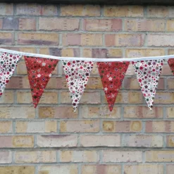 Bunting In Christmas Stars Fabric. Free Uk Delivery. -Christmas Homeware & Accessories Shop featureditemlargei 1755