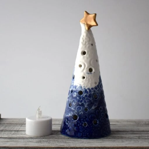 A303 Ceramic Christmas Tree Tea Light Holder (UK Postage Free) -Christmas Homeware & Accessories Shop featureditemlargei 1760