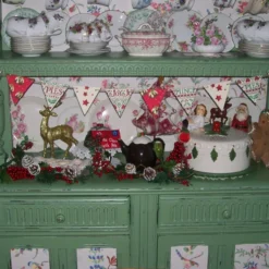 Handcrafted Wooden Christmas Bunting Made With Emma Bridgewater Design Xmas Gift