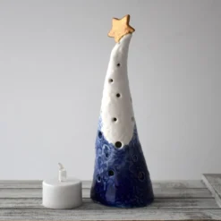 A305 Ceramic Christmas Tree Tea Light Holder (UK Postage Free) -Christmas Homeware & Accessories Shop featureditemlargei 1780