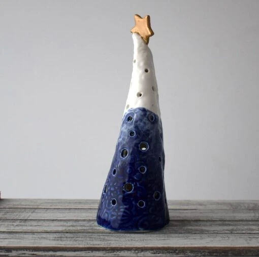 A305 Ceramic Christmas Tree Tea Light Holder (UK Postage Free) -Christmas Homeware & Accessories Shop featureditemlargei 1782