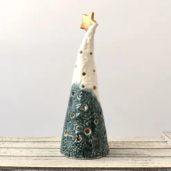 A315 Ceramic Christmas Tree Tea Light Holder (UK Postage Free) -Christmas Homeware & Accessories Shop featureditemlargei 1787