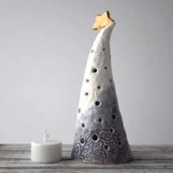 A310 Ceramic Christmas Tree Tea Light Holder (UK Postage Free) -Christmas Homeware & Accessories Shop featureditemlargei 1797