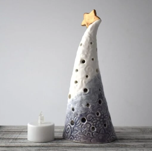 A310 Ceramic Christmas Tree Tea Light Holder (UK Postage Free) -Christmas Homeware & Accessories Shop featureditemlargei 1797