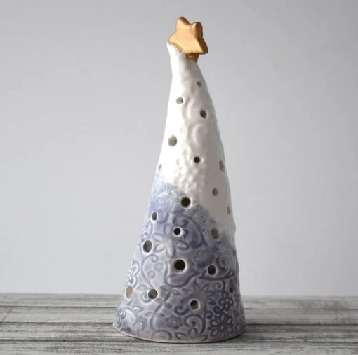 A310 Ceramic Christmas Tree Tea Light Holder (UK Postage Free) -Christmas Homeware & Accessories Shop featureditemlargei 1799