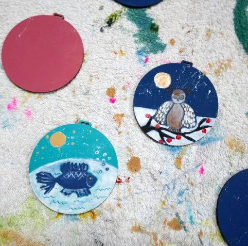 Fish Decoration, Turquoise Christmas Bauble, Nautical Style Art -Christmas Homeware & Accessories Shop featureditemlargei 18