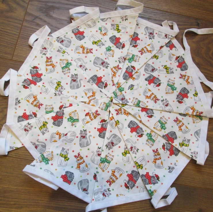 Christmas Cat Bunting 1 Christmas Cat Bunting