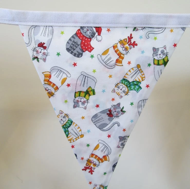 Christmas Cat Bunting 2 Christmas Cat Bunting - Image 2