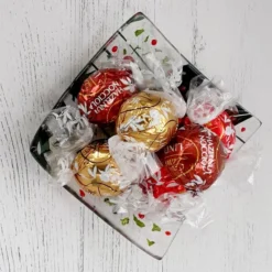 Fused Glass Christmas-themed Tealight Holder, Trinket Or Bonbon Dish -Christmas Homeware & Accessories Shop featureditemlargei 1814