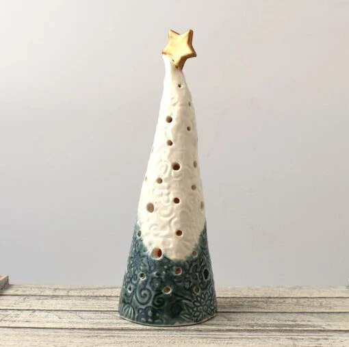 A325 Ceramic Christmas Tree Tea Light Holder (UK Postage Free) -Christmas Homeware & Accessories Shop featureditemlargei 1820