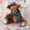 Hallie, Cosy Christmas Bear, Hand Sewn Collectible Artist Bear With Scarf