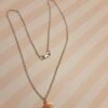 ROSE GOLD SPARROW AND SILVER CHAIN NECKLACE -BIRD -CHRISTMAS - FREE UK POSTAGE