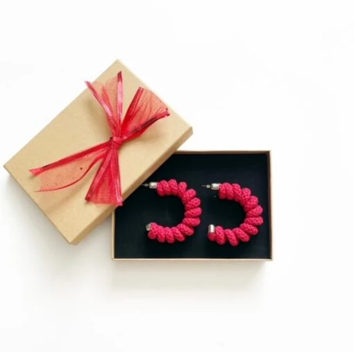 Colourful Cotton Statement Hoops Made With Wired Rope, Christmas Gifts -Christmas Homeware & Accessories Shop featureditemlargei 1876