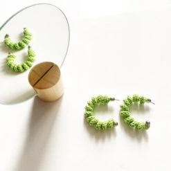 Colourful Cotton Statement Hoops Made With Wired Rope, Christmas Gifts -Christmas Homeware & Accessories Shop featureditemlargei 1879