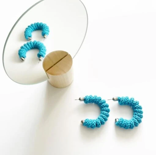 Colourful Cotton Statement Hoops Made With Wired Rope, Christmas Gifts -Christmas Homeware & Accessories Shop featureditemlargei 1880