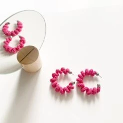 Colourful Cotton Statement Hoops Made With Wired Rope, Christmas Gifts -Christmas Homeware & Accessories Shop featureditemlargei 1882