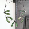 Stained Glass Mistletoe Wreath, Christmas Wreath, Christmas Gift For Host