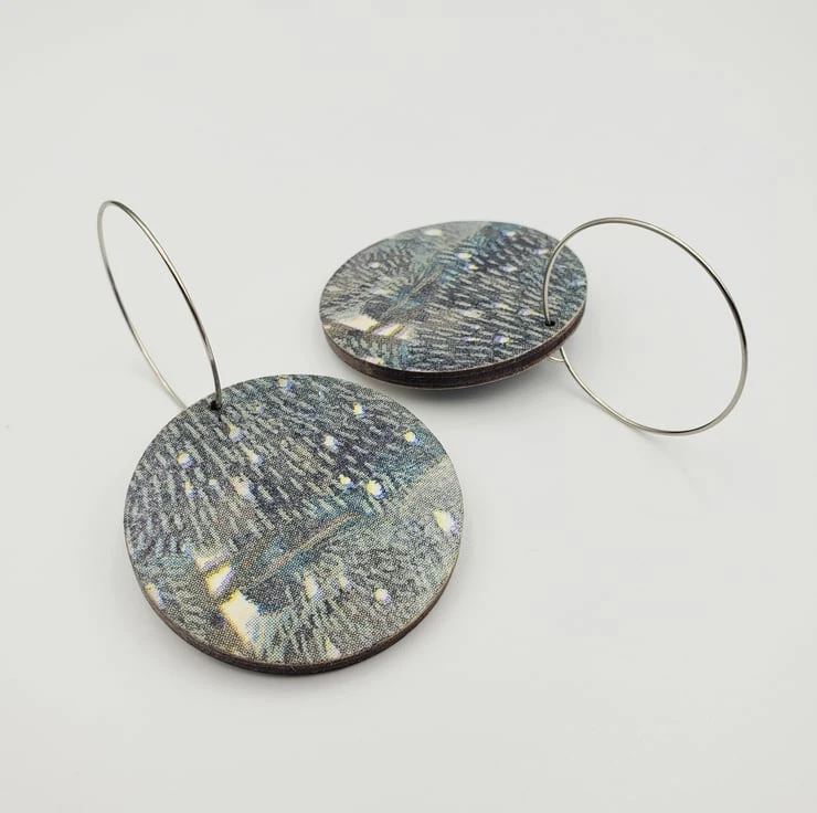 Medium Christmas Red Berry Woodland Earrings 4 Medium Christmas Red Berry Woodland Earrings - Image 4