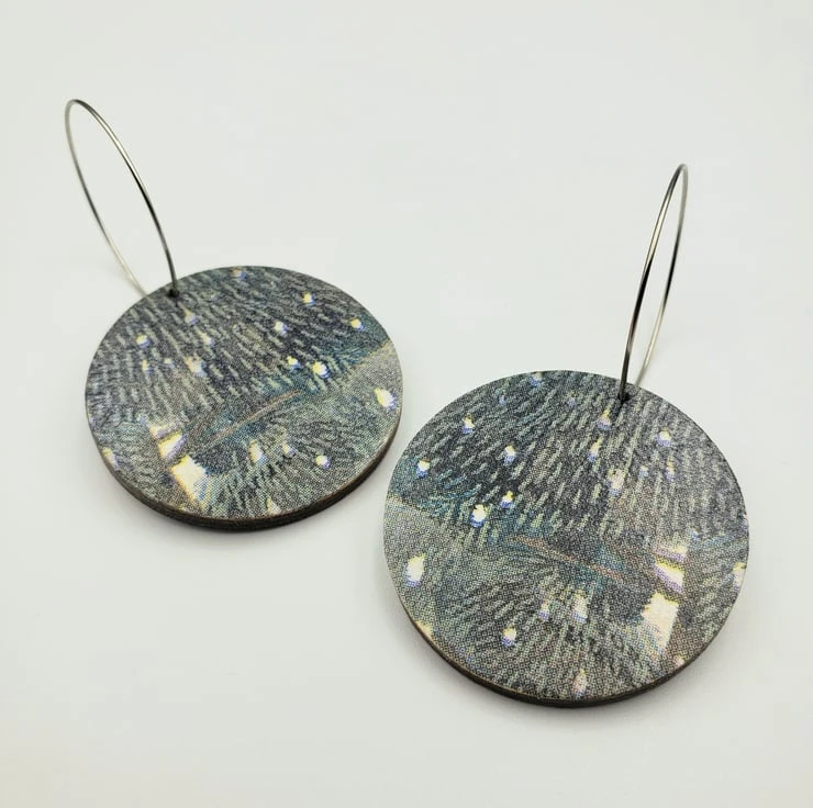 Medium Christmas Red Berry Woodland Earrings 5 Medium Christmas Red Berry Woodland Earrings - Image 5