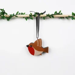 Robin Christmas Tree Decoration, Bird Lover Gift, Stocking Filler. -Christmas Homeware & Accessories Shop featureditemlargei 192