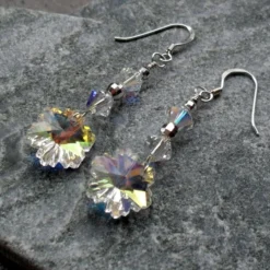 Sterling Silver Crystal Snowflake Earrings Christmas Sparkle -Christmas Homeware & Accessories Shop featureditemlargei 1961