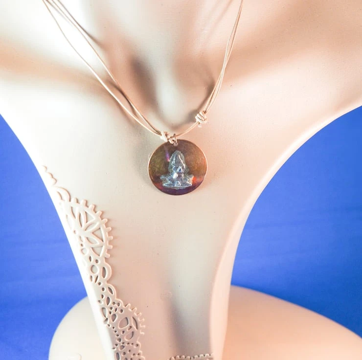 Christmas Tree Copper & Silver Pendant 4 Christmas Tree Copper & Silver Pendant - Image 4