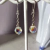SWAROVSKI CRYSTAL EARRINGS -CHRISTMAS GIFT - DANGLE - FREE UK SHIPPING