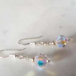 SWAROVSKI CRYSTAL EARRINGS -CHRISTMAS GIFT - DANGLE - FREE UK SHIPPING -Christmas Homeware & Accessories Shop featureditemlargei 1980
