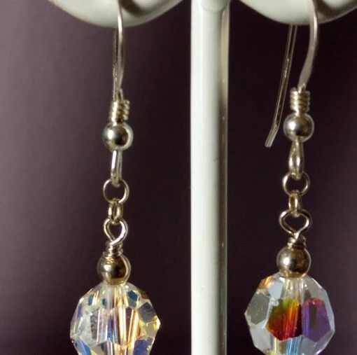 SWAROVSKI CRYSTAL EARRINGS -CHRISTMAS GIFT - DANGLE - FREE UK SHIPPING -Christmas Homeware & Accessories Shop featureditemlargei 1982
