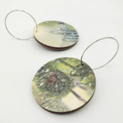 Large Christmas Woodland Snowy Scene Earrings -Christmas Homeware & Accessories Shop featureditemlargei 2000