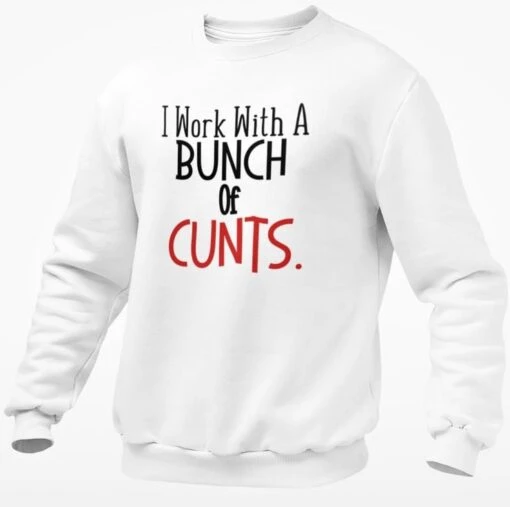 I Work With A Bunch Of C..ts Jumper Sweatshirt Novelty Rude Christmas -Christmas Homeware & Accessories Shop featureditemlargei 2006