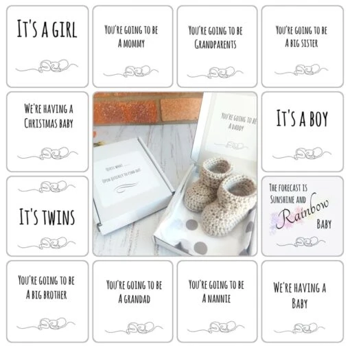 Pregnancy Reveal We're Having A Christmas Baby Boxed Booties -Christmas Homeware & Accessories Shop featureditemlargei 2010