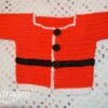 6 - 12 Month Christmas Santa Claus Cardigan