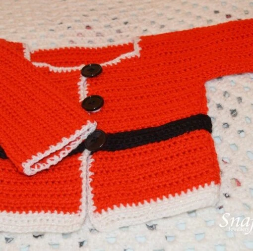 6 - 12 Month Christmas Santa Claus Cardigan -Christmas Homeware & Accessories Shop featureditemlargei 2038