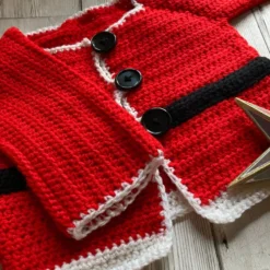 6 - 12 Month Christmas Santa Claus Cardigan -Christmas Homeware & Accessories Shop featureditemlargei 2043