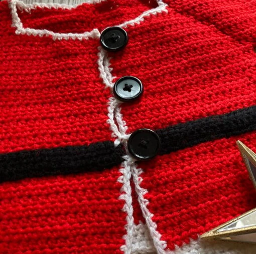 6 - 12 Month Christmas Santa Claus Cardigan -Christmas Homeware & Accessories Shop featureditemlargei 2044