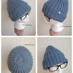 SALE Hand Knitted Alpaca Hat, Men Rib Fashion Hat, Christmas Gift For Men -Christmas Homeware & Accessories Shop featureditemlargei 2049