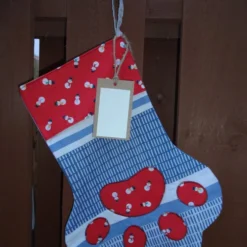 Christmas Pawprint Stocking (free Postage UK)