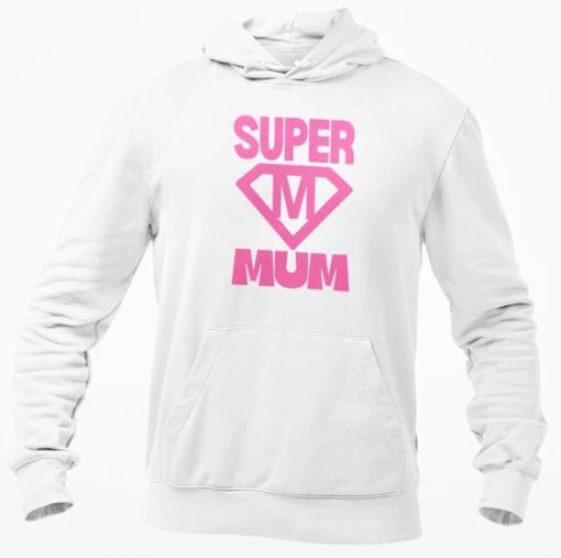 Super Mum Hooded Sweatshirt Funny Mothers Day Birthday Present Novelty Christmas -Christmas Homeware & Accessories Shop featureditemlargei 2054