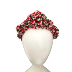Multicolour Pompom Festival Headband Crown, Pom Pom Christmas Headpiece -Christmas Homeware & Accessories Shop featureditemlargei 2060