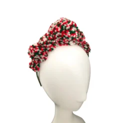 Multicolour Pompom Festival Headband Crown, Pom Pom Christmas Headpiece -Christmas Homeware & Accessories Shop featureditemlargei 2061