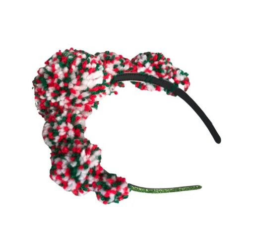 Multicolour Pompom Festival Headband Crown, Pom Pom Christmas Headpiece -Christmas Homeware & Accessories Shop featureditemlargei 2062