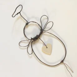 Wire Art Angel, Christmas Tree Topper, Christmas Decoration, Angel Heart -Christmas Homeware & Accessories Shop featureditemlargei 2071