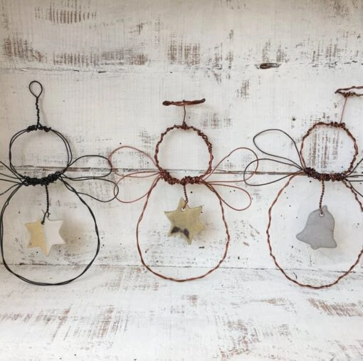 Wire Art Angel, Christmas Tree Topper, Christmas Decoration, Angel Heart -Christmas Homeware & Accessories Shop featureditemlargei 2076