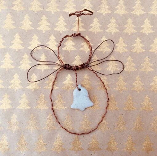 Christmas Angel Decoration, Wire Angel, Angel Hanger, Christmas Decoration, -Christmas Homeware & Accessories Shop featureditemlargei 2108