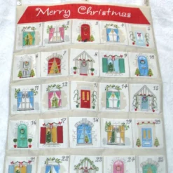 Fabric ADVENT CALENDAR . Merry Christmas Advent Calendar