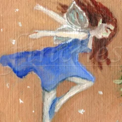 Fairy Tag At Christmas - Limited Edition Giclée Print -Christmas Homeware & Accessories Shop featureditemlargei 2120