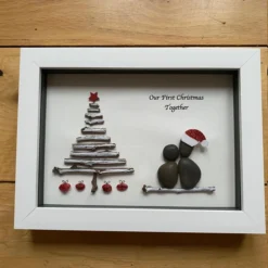 First Christmas Together Decoration, Christmas Wall Decorations, Christmas Pebbl