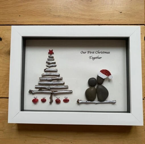 First Christmas Together Decoration, Christmas Wall Decorations, Christmas Pebbl